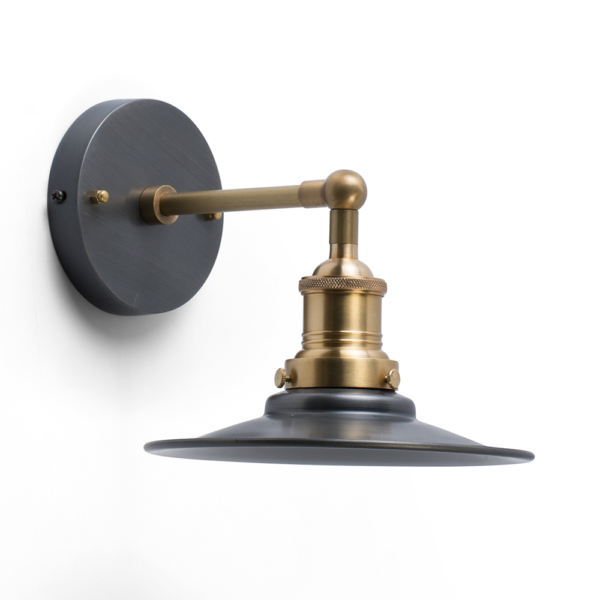 Buy wall lights online - Lap and Dado - Tahe wall light in pewter and brass finish