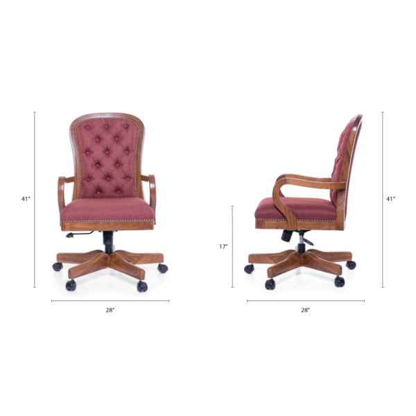 Myers Teak Study Chair Lap Dado